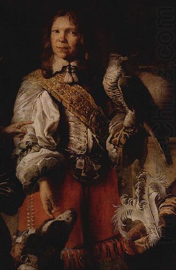 Detail of the Crimean falconer depicting the falconer of king John II Casimir in French costume., Daniel Schultz the Younger